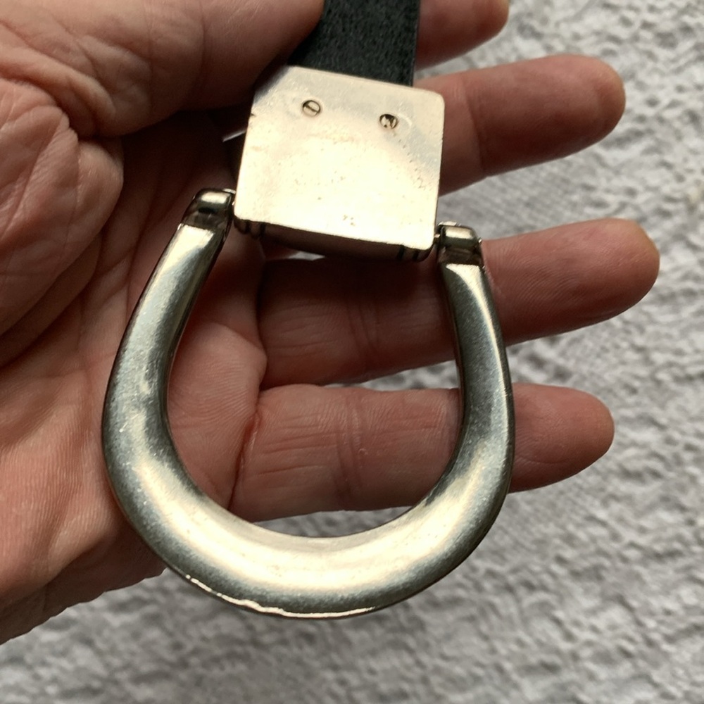 💋🔥Chicos Leather Western Style Cinch Belt EUC - Picture 9 of 14